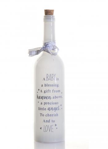 A Baby Is A Blessing Starlight Bottle Glass Light Up Message Bottles ...
