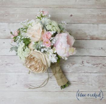 Boho Bouquet Silk Flower Bouquet Wedding Bouquet Bridal