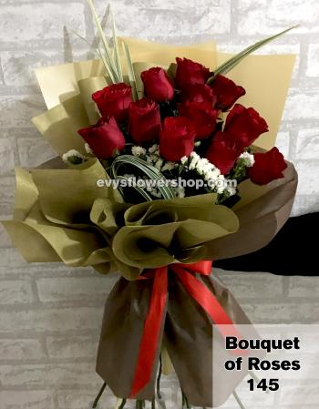 bouquet of roses 145 - EVYS FLOWER SHOP FREE DELIVERY