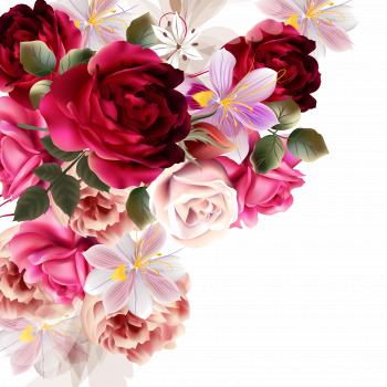Bouquet Of Roses Drawing at GetDrawings.com | Free for personal use ...