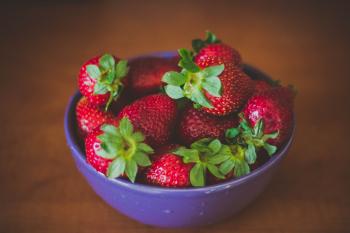Bowl of Fresh Strawberries