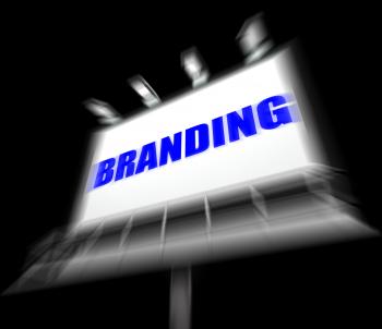 Branding Media Sign Displays Company Brand Labels
