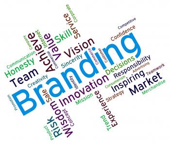 Branding Words Means Company Identity And Branded