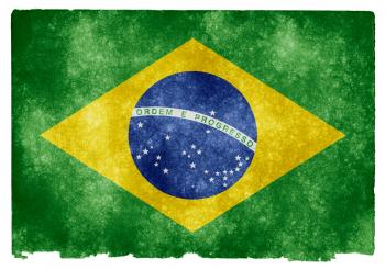 Brazil Grunge Flag