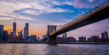 Sunset from Brooklyn Bridge - Best Photo Spots