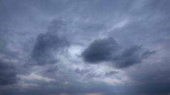 Mysterious Night Sky. Bright Moon Hiding Behind the Moving Cloudy ...