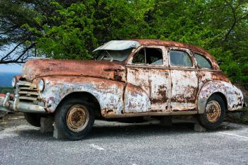 Free stock photo of broken, car, old