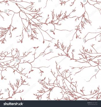 Brown Bare Tree Branches Seamless Vector Stock Vector 329118491 ...