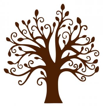 Tree Wall Art Branches and Leaves Chocolate Brown by sookiedog ...