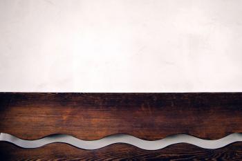 Brown Wooden Wall Shelf