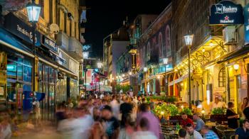 Bucharest Old town Timelapse night, Romania Stock Video Footage ...