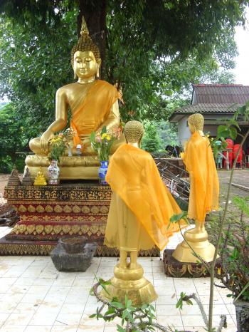 Buddha and monks