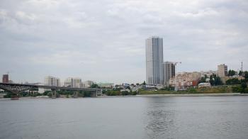 building on the seashore River Bridge Stock Video Footage - VideoBlocks