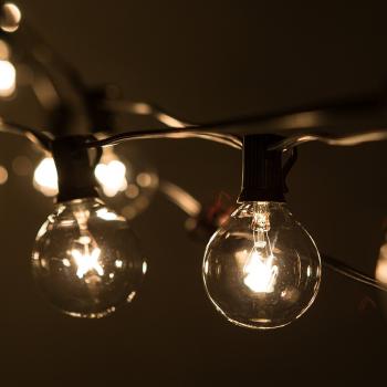 Amazon.com: 100 Foot G50 Patio Globe String Lights with 2 Inch Clear ...