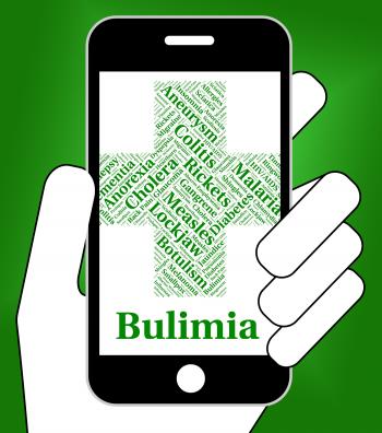 Bulimia Illness Represents Binge Vomit Syndrome And Ailment