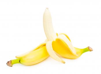 Bunch of bananas isolated on white backg