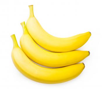 Bunch of bananas isolated on white backg