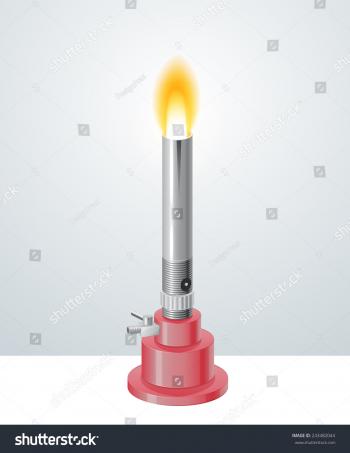 Chemistry Apparatus Bunsen Burner Illustration Stock Illustration ...