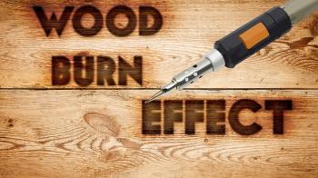 Photoshop Wood Burn Text Effect - YouTube
