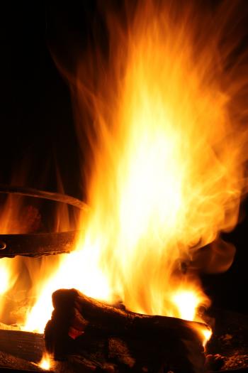 Burning Campfire