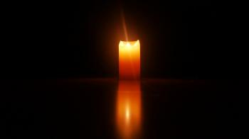 Burning candle reflected on the mirror surface Stock Video Footage ...