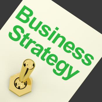 Business Strategy Switch Showing Vision And Motivation