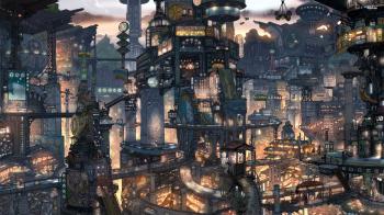 Busy Fantasy City - WallDevil