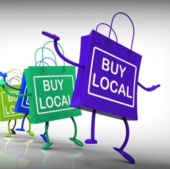 Buy Local Bags Show Neighborhood Market and Business