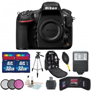 Nikon D810 DSLR Camera Kit + Body + Accessory 64GB Bundle