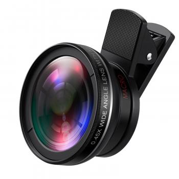 Amazon.com : AMIR Phone Camera Lens, 0.45X Super Wide Angle Lens + ...
