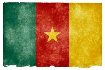 Cameroon Grunge Flag