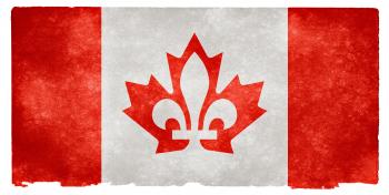 Canada Fusion Grunge Flag
