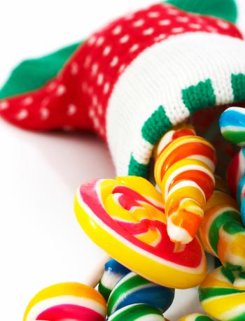 Candies In A Christmas Sock