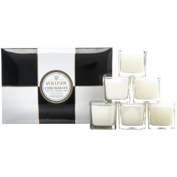 Maison Checkmate Votive Candle Set Assorted | Voluspa