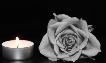 Candle and Rose