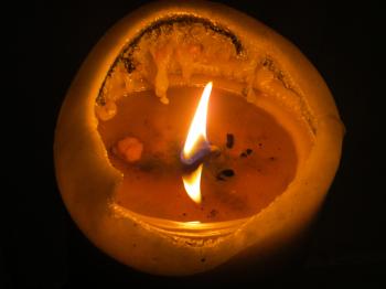 Candle on Fire