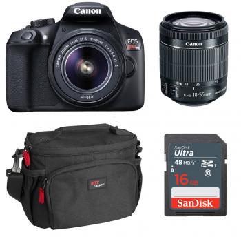 Canon Rebel T6 Bundle with Lens and 14 Bonus Accessories