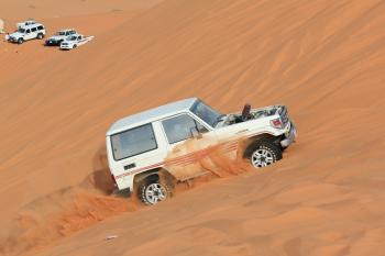 Car in the desert