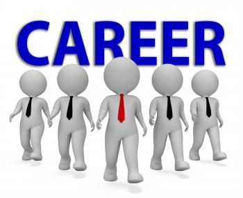 Career Businessmen Represents Job Search 3d Rendering