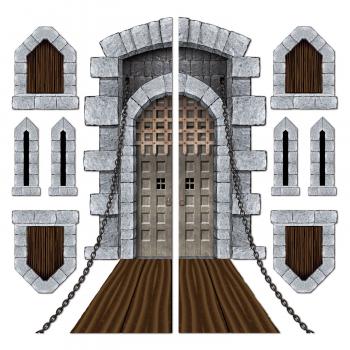 Amazon.com: Castle Door & Window Props Party Accessory (1 count) (9 ...