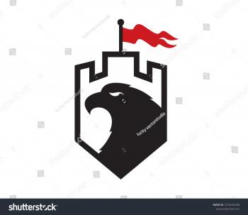 Eagle Castle Logo Template Design Vector Stock Vector (2018 ...