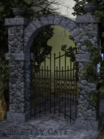 Cemetery Gate 3D Models lilflame