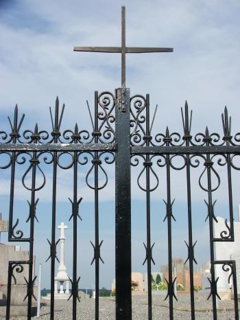 Cemetery gate
