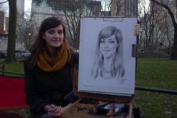 sat for a portrait in Central Park | Today's the Day I