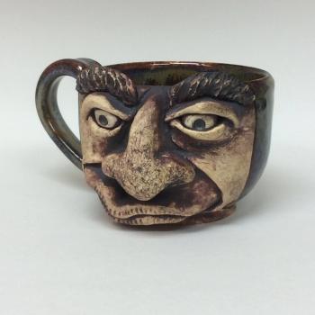 Ceramic face mug, face mug, hand made ceramics, coffee cup, coffee ...