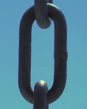 Chain link in sky