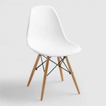 White Molded Evie Chairs, Set of 2 | World Market