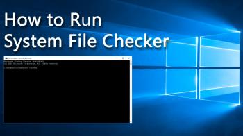 How to Run System File Checker tool - YouTube