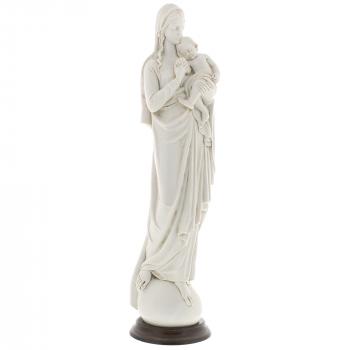 Madonna & Child Antique White Italian Statue, 19 inches | The ...
