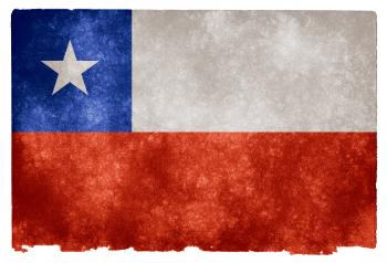 Chile Grunge Flag